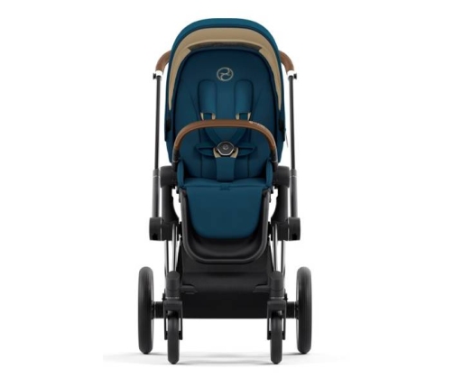 Cybex Priam 4.0 + Cloud Z2 I-size Chrome brown frame Mountain Blue Детская Коляска 3in1