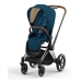 Cybex Priam 4.0 + Cloud Z2 I-size Chrome brown frame Mountain Blue Детская Коляска 3in1