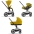 Cybex Priam 4.0 + Cloud Z2 I-size Chrome brown frame Mustard Yellow Детская Коляска 3in1
