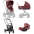 Cybex Priam 4.0 + Cloud Z2 I-size + Chrome brown frame Rosenrot Red by Alec Voelkel Детская Коляска 3in1