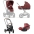 Cybex Priam 4.0 + Cloud Z2 I-size + Chrome brown frame Rosenrot Red by Alec Voelkel Bērnu Ratiņi 3in1