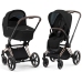 Cybex Priam 4.0 + Cloud Z2 I-size Gold rose frame Deep Black Детская Коляска 3in1