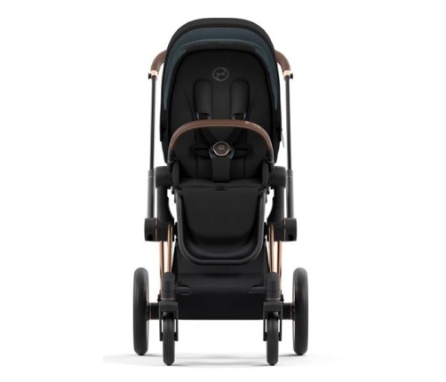 Cybex Priam 4.0 + Cloud Z2 I-size Gold rose frame Deep Black Bērnu Ratiņi 3in1