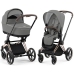 Cybex Priam 4.0 + Cloud Z2 I-size Gold rose frame Soho Grey Детская Коляска 3in1