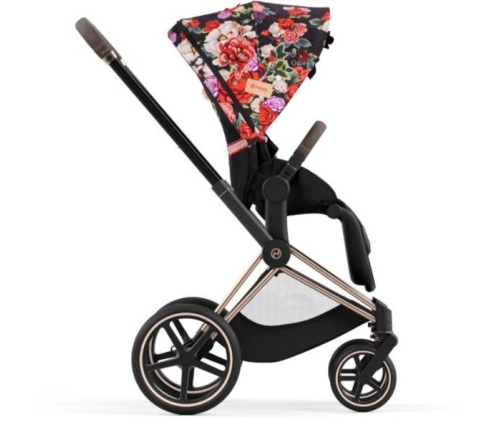 Cybex Priam 4.0 + Cloud Z2 I-size Gold rose frame Spring Blossom Dark Детская Коляска 3in1