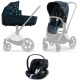 Cybex Priam 4.0 + Cloud Z2 I-size Matt black frame Jewels of Nature Bērnu Ratiņi 3in1