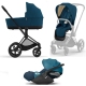 Cybex Priam 4.0 + Cloud Z2 I-size Matt black frame Mountain Blue Детская Коляска 3in1