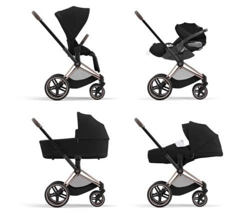 Cybex Priam 4.0 Deep Black + Chrome black frame Прогулочная Коляска