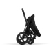 Cybex Priam 4.0 Deep Black + Chrome brown frame Pastaigu Ratiņi