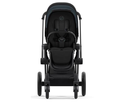 Cybex Priam 4.0 Deep Black + Matt black frame Pastaigu Ratiņi