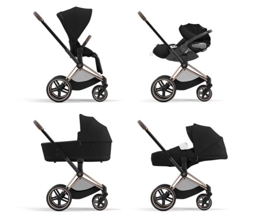 Cybex Priam 4.0 Deep Black Pastaigu Bloks - Pastaigu daļas auduma pārvalks