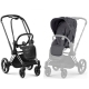 Cybex Priam 4.0 Dream Grey Simply Flowers + Chrome black frame Прогулочная Коляска