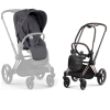 Cybex Priam 4.0 Dream Grey Simply Flowers + Gold rose frame Pastaigu Ratiņi