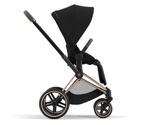 Cybex Priam 4.0 + Gold rose frame + Cloud T I-size Sepia black Детская Коляска 3in1