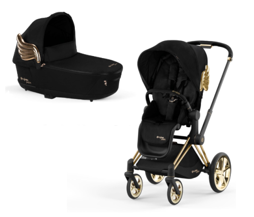 Cybex Priam 4.0 Jeremy Scott Wings Black Bērnu Ratiņi 2in1