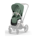 Cybex Priam 4.0 Leaf Green Chrome Brown frame Bērnu Ratiņi 2in1