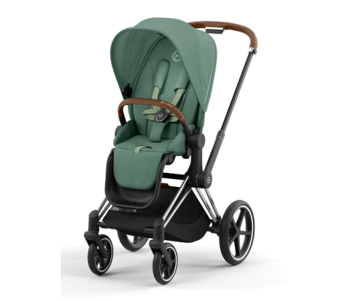 Cybex Priam 4.0 Leaf Green Chrome Brown frame Детская Коляска 2in1