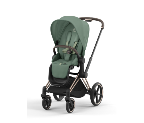 Cybex Priam 4.0 Leaf Green Rose Gold frame Детская Коляска 2in1