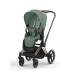 Cybex Priam 4.0 Leaf Green Rose Gold frame Bērnu Ratiņi 2in1