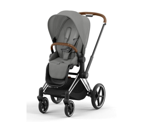 Cybex Priam 4.0 Mirage Grey Chrome Brown frame Детская Коляска 2in1