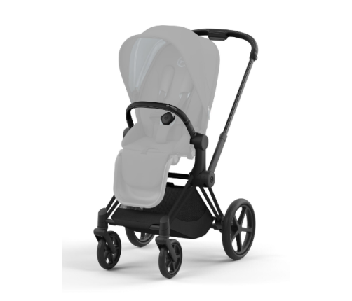 Cybex Priam 4.0 Mirage Grey Matt Black frame Bērnu Ratiņi 2in1