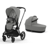 Cybex Priam 4.0 Mirage Grey Matt Black frame Детская Коляска 2in1