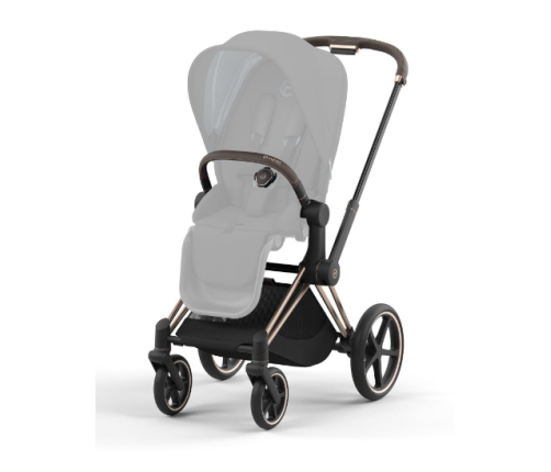 Cybex Priam 4.0 Mirage Grey Rose Gold frame Bērnu Ratiņi 2in1