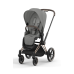 Cybex Priam 4.0 Mirage Grey Rose Gold frame Bērnu Ratiņi 2in1