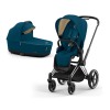 Cybex Priam 4.0 Mountain Blue Chrome black frame Bērnu Ratiņi 2in1