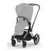 Cybex Priam 4.0 Mountain Blue Chrome brown frame Детская Коляска 2in1