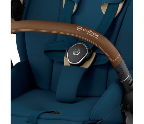 Cybex Priam 4.0 Mountain Blue + Chrome brown frame Pastaigu Ratiņi