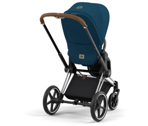 Cybex Priam 4.0 Mountain Blue + Chrome brown frame Pastaigu Ratiņi