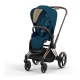 Cybex Priam 4.0 Mountain Blue + Gold rose frame Pastaigu Ratiņi