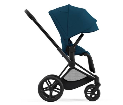 Cybex Priam 4.0 Mountain Blue + Matt black frame Pastaigu Ratiņi