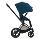 Cybex Priam 4.0 Mountain Blue + Matt black frame Pastaigu Ratiņi