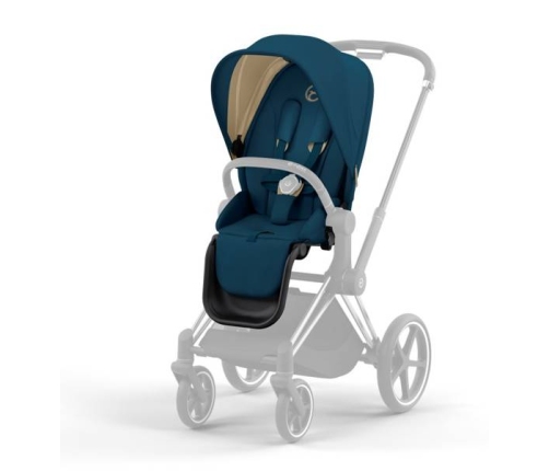 Cybex Priam 4.0 Mountain Blue + Matt black frame Pastaigu Ratiņi