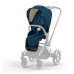 Cybex Priam 4.0 Mountain Blue + Matt black frame Pastaigu Ratiņi