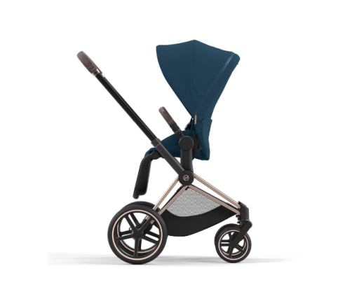 Cybex Priam 4.0 Mountain Blue Rose Gold frame Bērnu Ratiņi 2in1