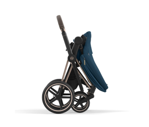 Cybex Priam 4.0 Mountain Blue Rose Gold frame Bērnu Ratiņi 2in1