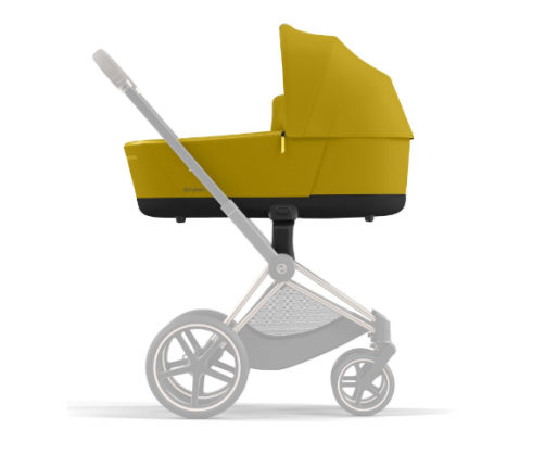 Cybex Priam 4.0 Mustard Yellow Chrome black frame Bērnu Ratiņi 2in1