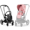 Cybex Priam 4.0 Pale Blush Simply Flowers + Chrome black frame Pastaigu Ratiņi