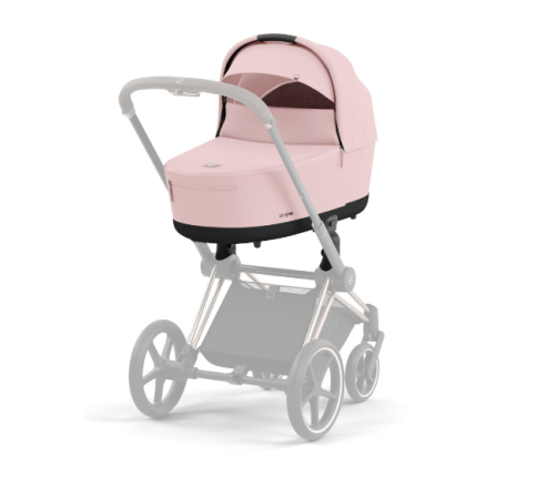 Cybex Priam 4.0 Peach Pink Chrome Black frame Bērnu Ratiņi 2in1