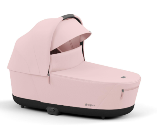 Cybex Priam 4.0 Peach Pink Chrome Black frame Bērnu Ratiņi 2in1