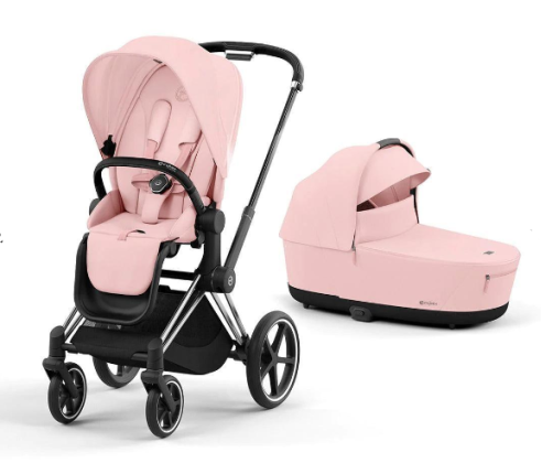 Cybex Priam 4.0 Peach Pink Chrome Black frame Детская Коляска 2in1