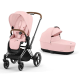 Cybex Priam 4.0 Peach Pink Chrome Brown frame Детская Коляска 2in1