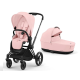 Cybex Priam 4.0 Peach Pink Matt Black frame Детская Коляска 2in1