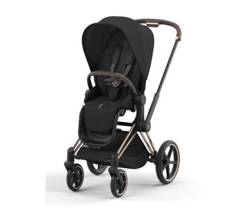 Cybex Priam 4.0 Sepia Black Rose Gold frame Bērnu Ratiņi 2in1