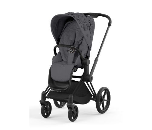 Cybex Priam 4.0 Simply Flowers Dream Grey Matt Black frame Bērnu Ratiņi 2in1