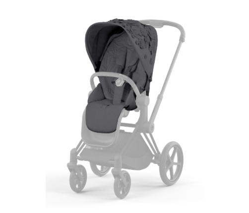 Cybex Priam 4.0 Simply Flowers Dream Grey Matt Black frame Bērnu Ratiņi 2in1