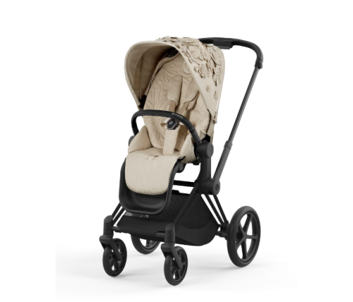 Cybex Priam 4.0 Simply Flowers Nude Beige Matt Black frame Детская Коляска 2in1